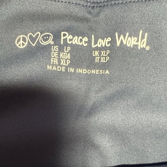 MIND BODY LOVE By Peace Love World Ruched High Waisted Leggings Color Slate LP - Picture 4 of 7